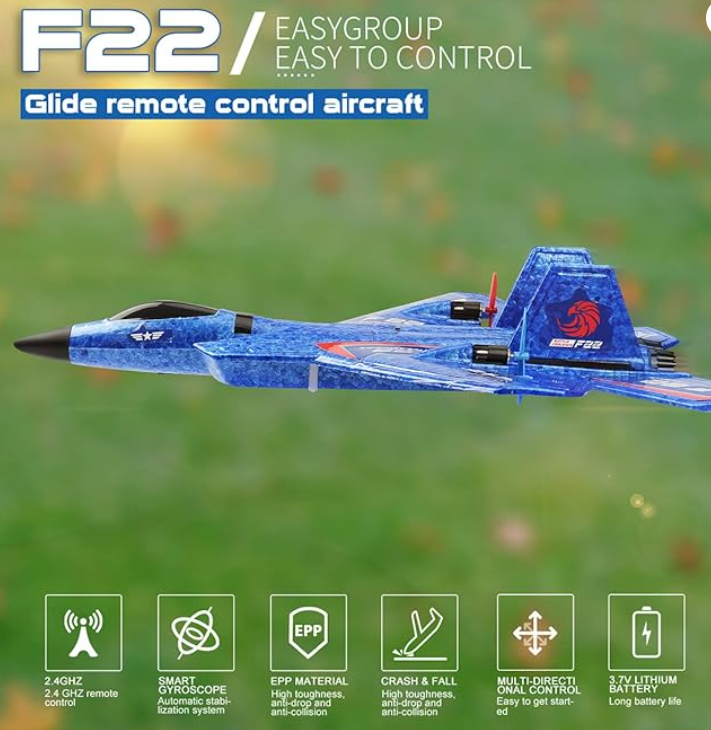 ¡AVIÓN F22 CONTROL REMOTO! ¡ENVÍO GRATIS Y RÁPIDO!🛩️